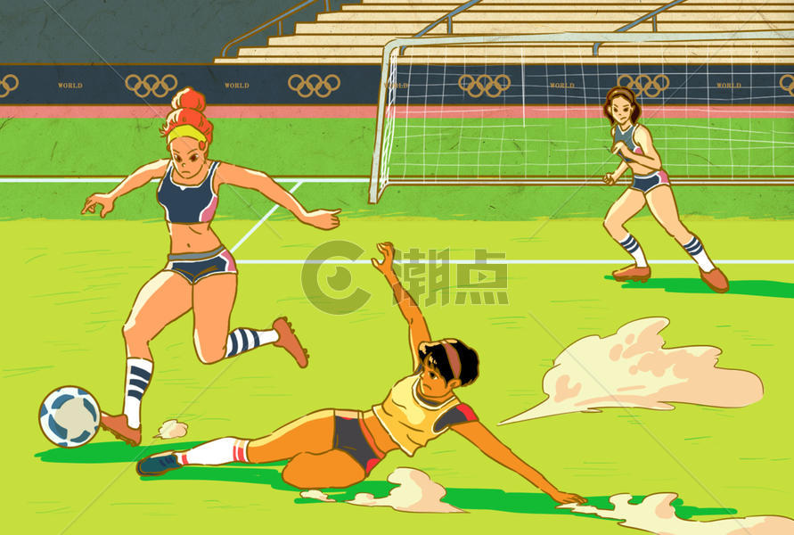 足球比赛插画图片素材免费下载