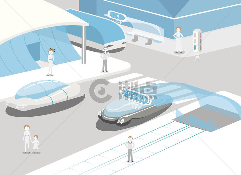未来生活——智能交通图片素材免费下载