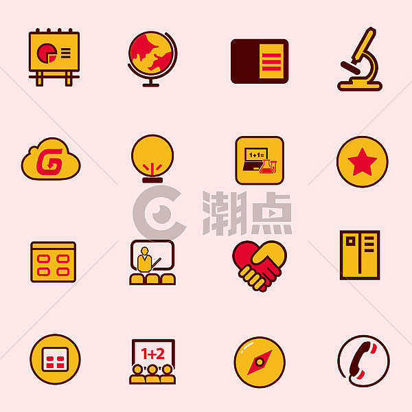 学习图标icon插画原画300*300图片素材免费下载-编号8836-潮点视频