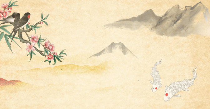 水墨复古中国风背景图片素材免费下载