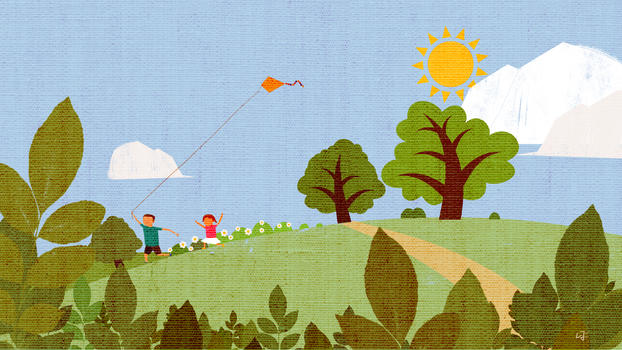 童年时放风筝的时光图片素材免费下载