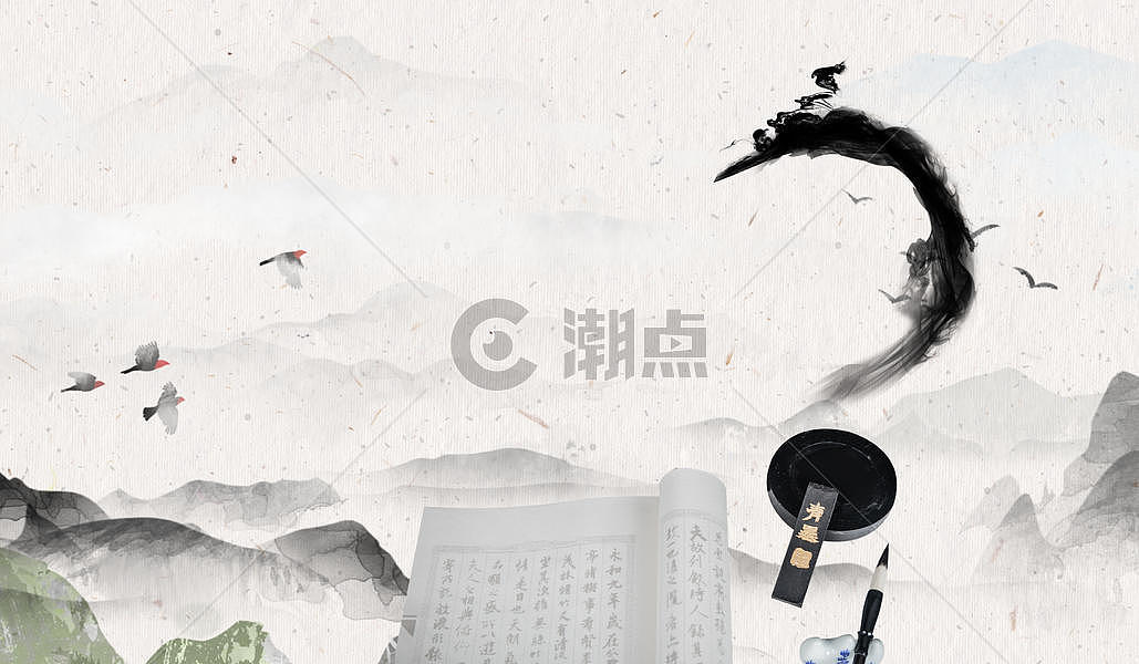 煮酒论英雄-中国风背景图片素材免费下载