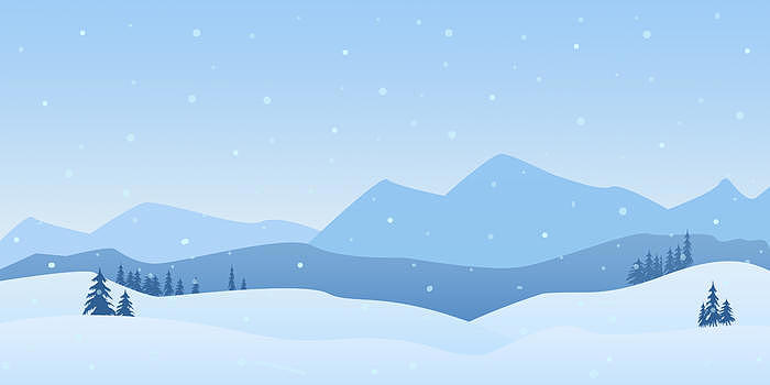 雪中的山峰图片素材免费下载