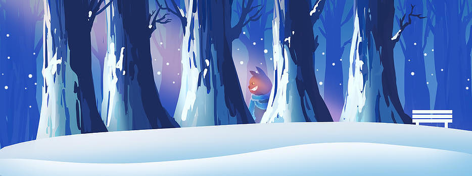 森林秘密场景插画图片素材免费下载