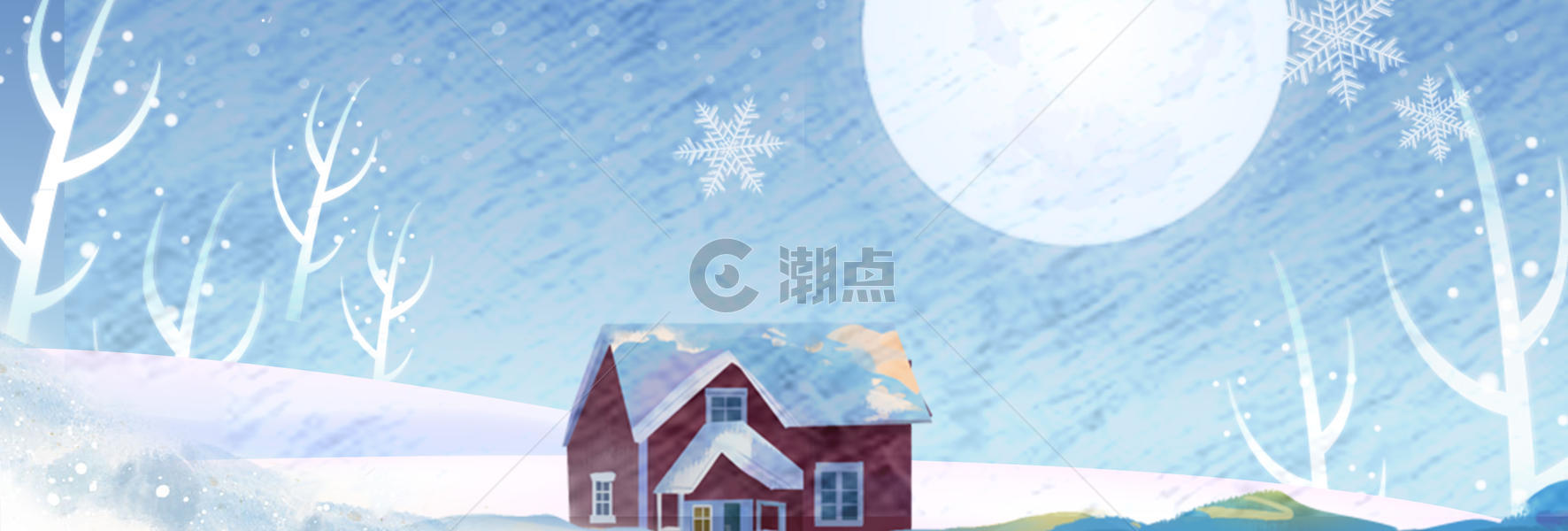 雪景banner图片素材免费下载