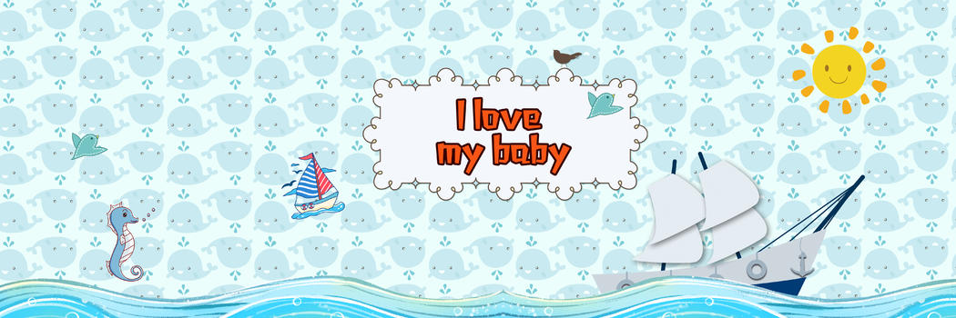 母婴卡通背景图片素材免费下载