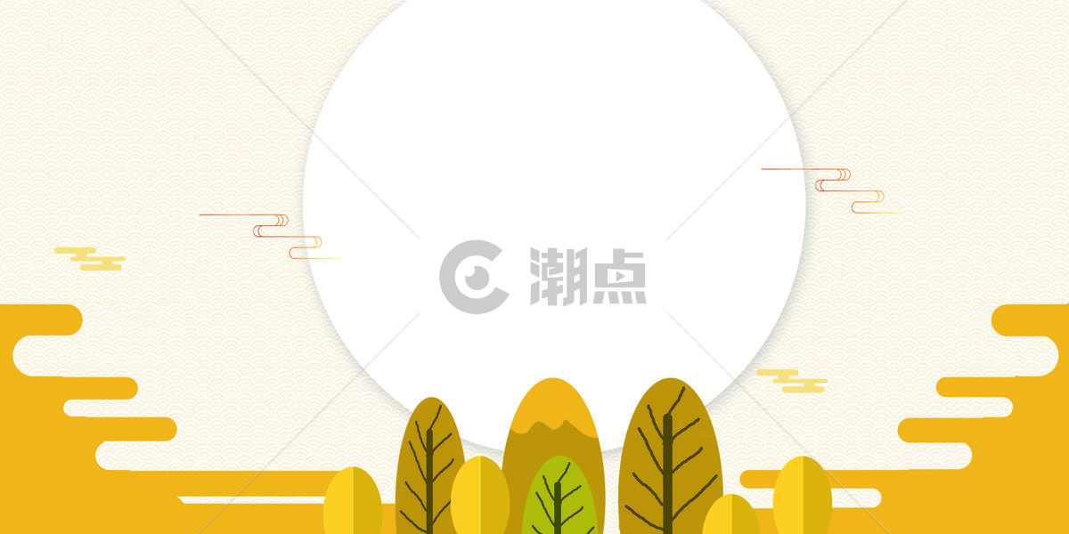 中国风扁平插画图片素材免费下载