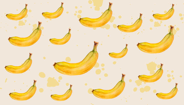 水彩香蕉背景图图片素材免费下载
