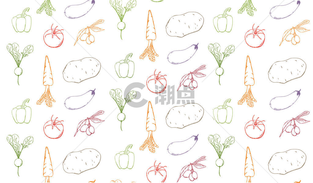 手绘水彩蔬菜图片素材免费下载