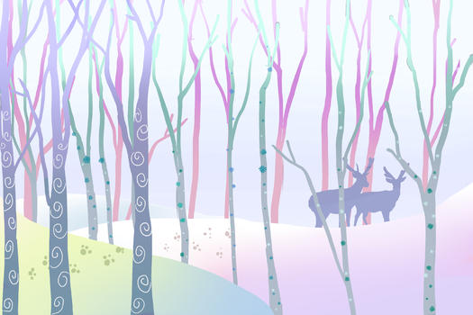 森林里的鹿图片素材免费下载