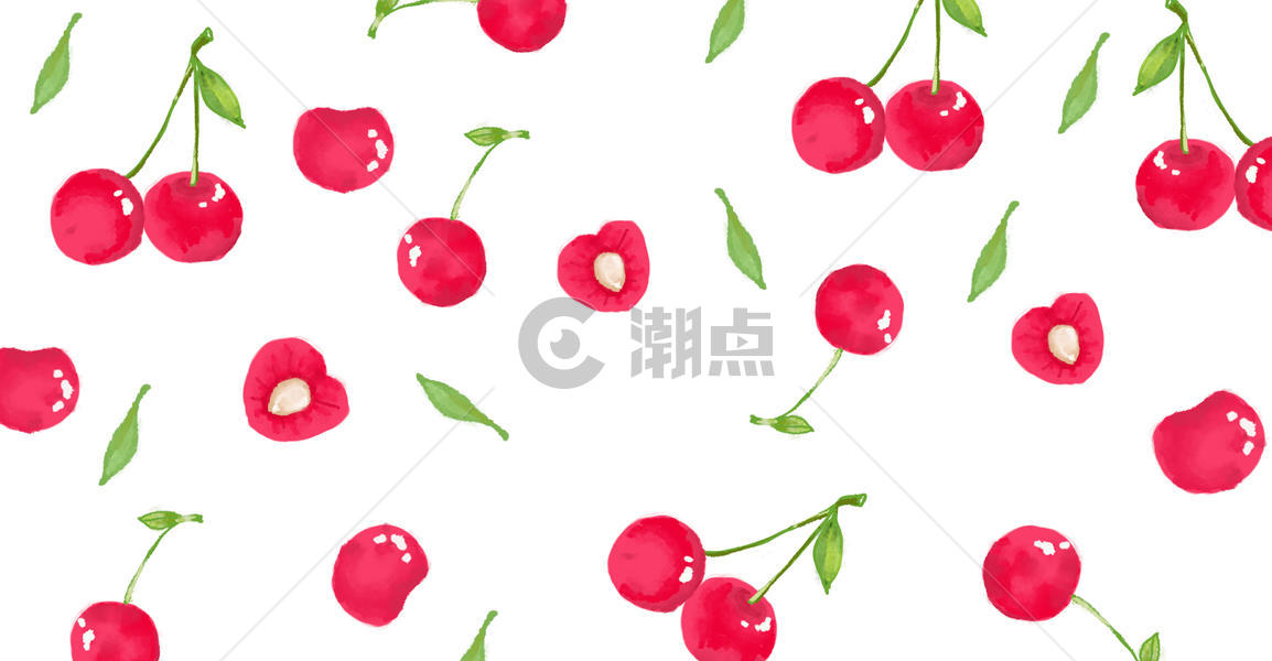红樱桃背景图片素材免费下载