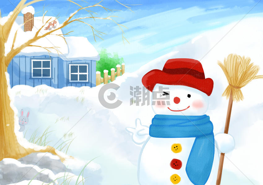 雪人图片素材免费下载