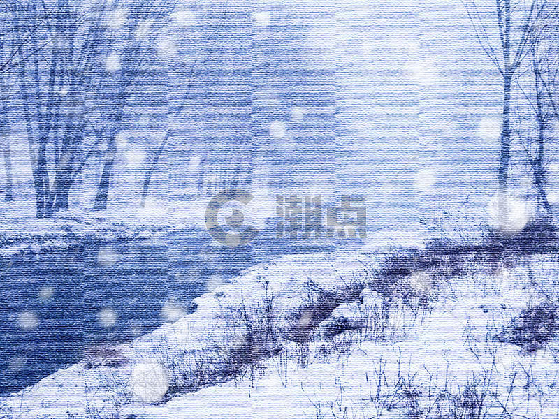 冬至唯美风景图片素材免费下载