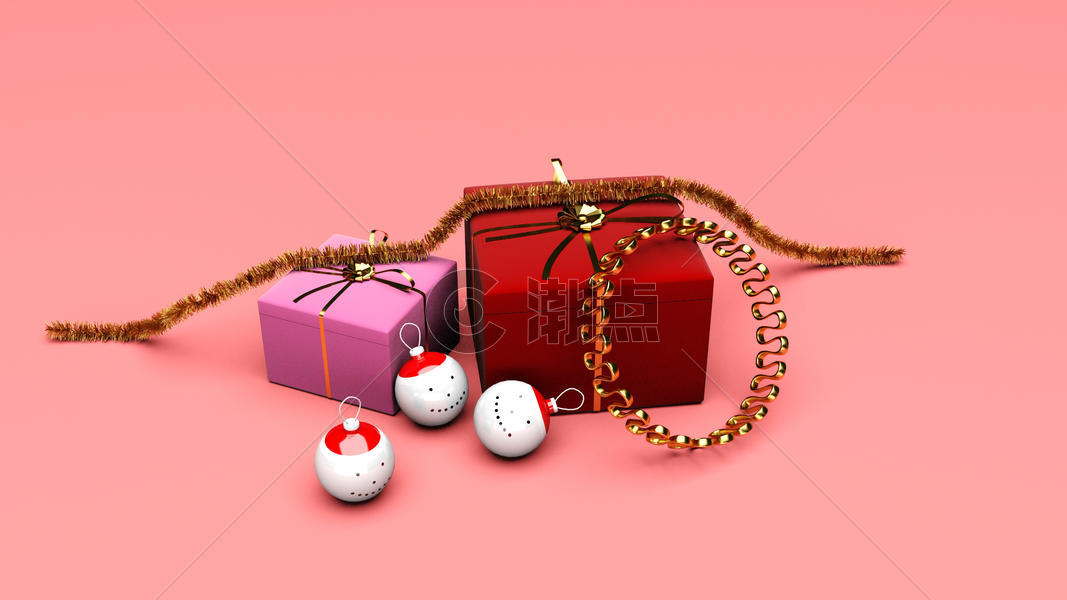 圣诞节装饰品背景图片素材免费下载