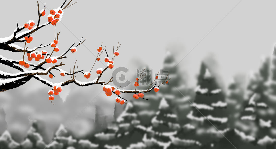 冬季大雪景色图片素材免费下载