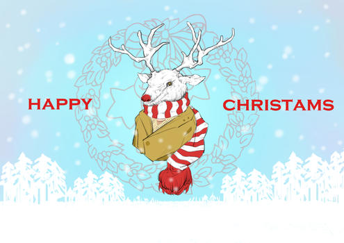 圣诞麋鹿图片素材免费下载