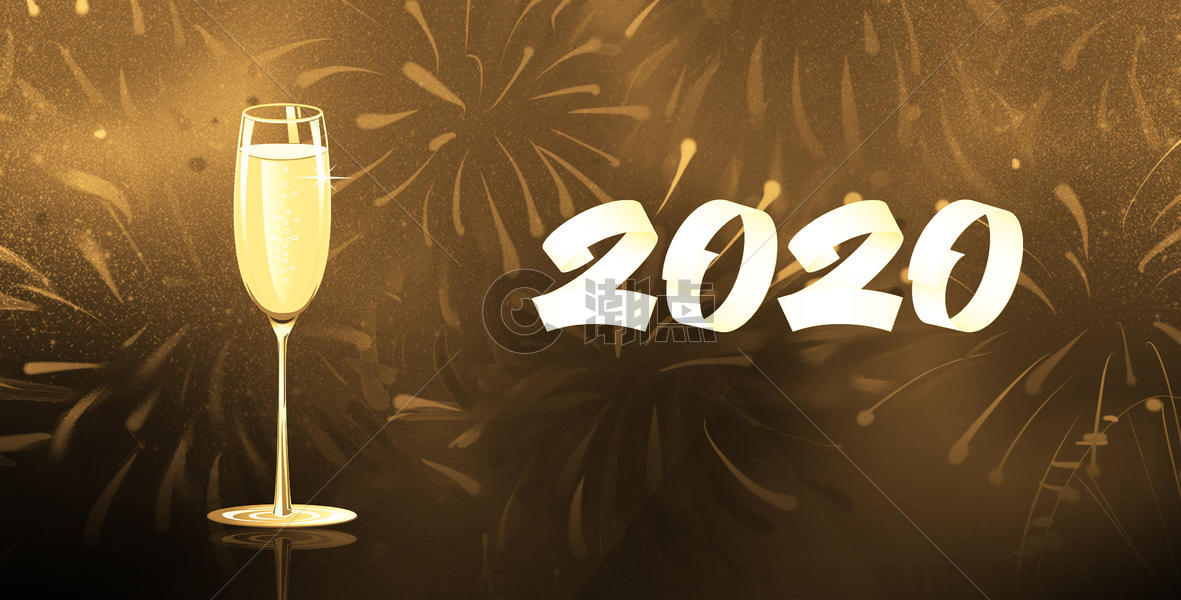 2020香槟欢庆图片素材免费下载