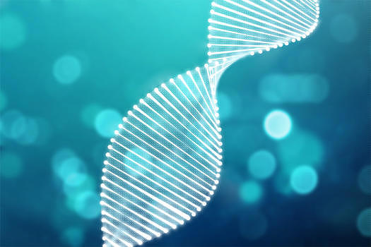 颗粒三维渲染的DNA图片素材免费下载