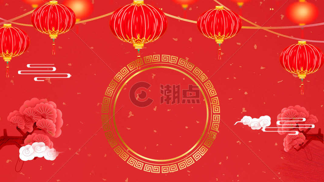 红色喜庆新年背景图片素材免费下载