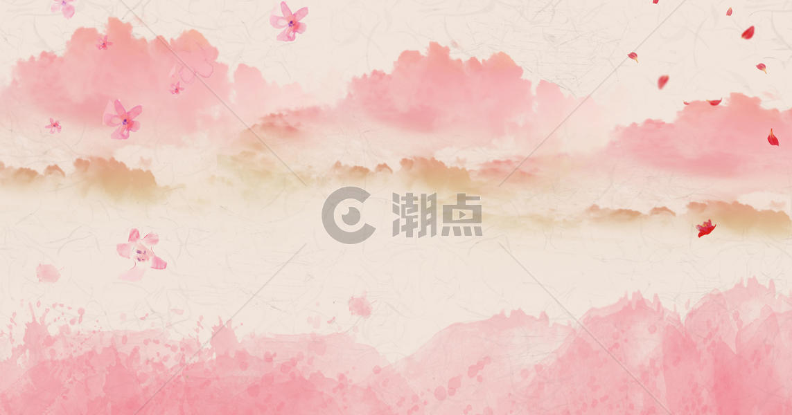 中国风写意水墨背景图片素材免费下载