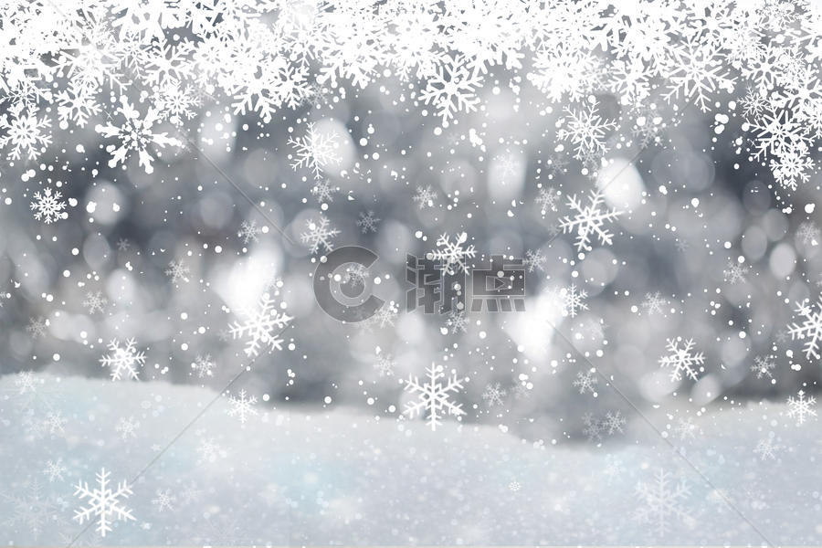 冬季雪花背景图片素材免费下载