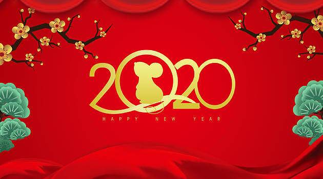 喜庆红色新年背景图片素材免费下载