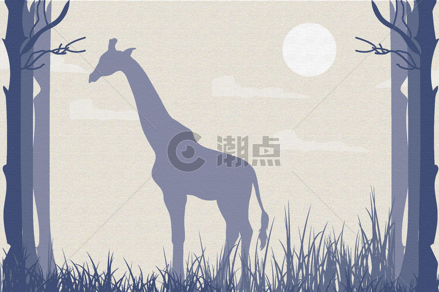 长颈鹿的世界图片素材免费下载