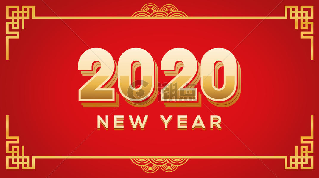 2020新年福背景图片素材免费下载