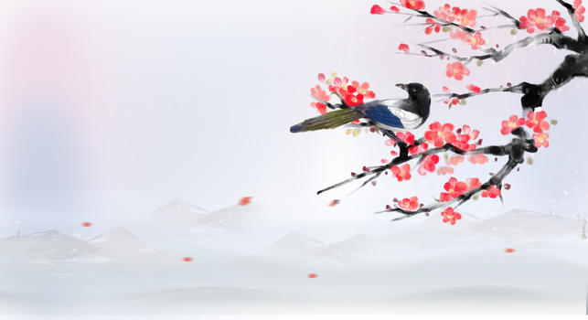 中国风水墨插画图片素材免费下载