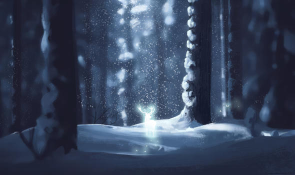雪中精灵图片素材免费下载
