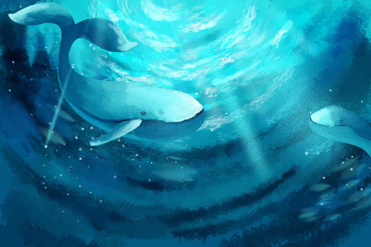 海底鲸鱼图片素材免费下载