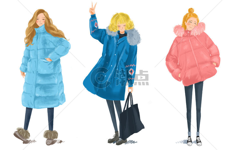 冬季时尚女装图片素材免费下载