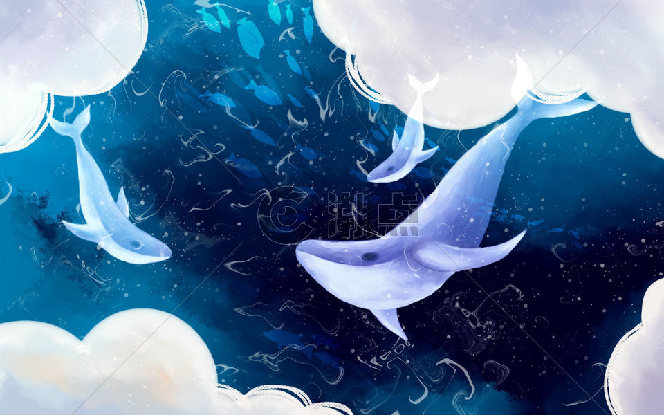 深海鲸鱼图片素材免费下载