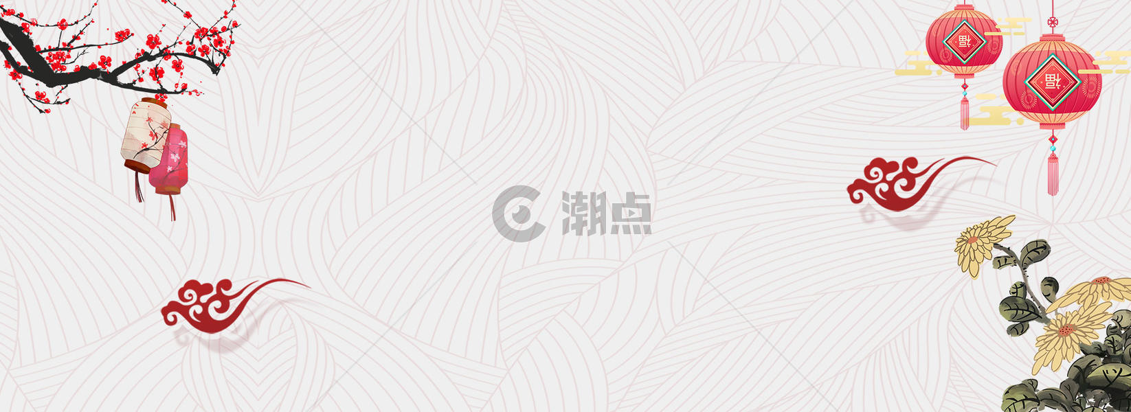 新年中国风背景图片素材免费下载