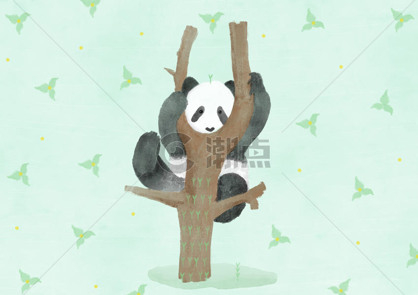 熊猫动物插画图片素材免费下载