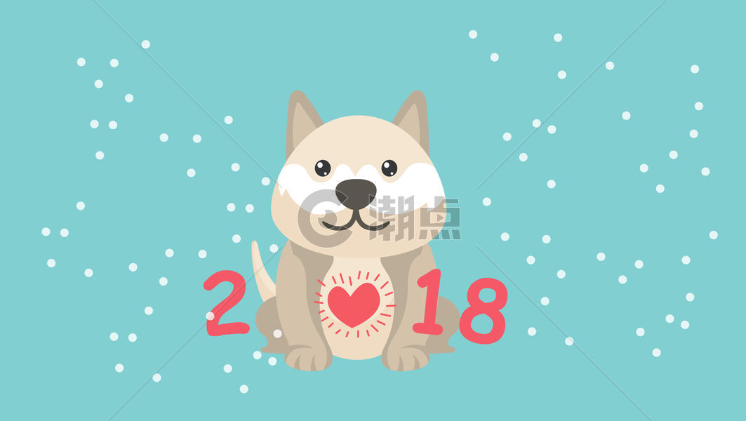 2018新年快乐字体设计图片素材免费下载
