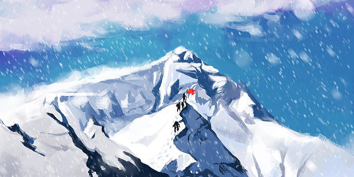勇攀雪山图片素材免费下载