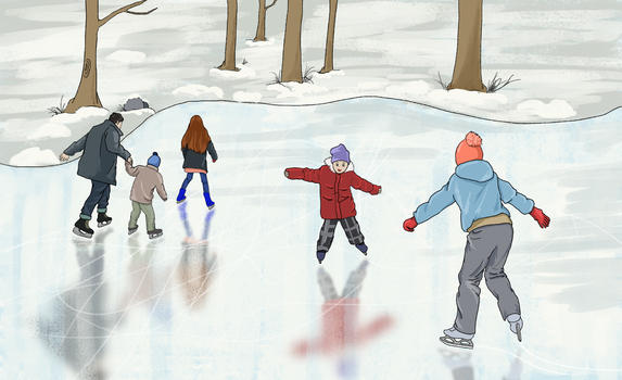 冬季滑冰图片素材免费下载