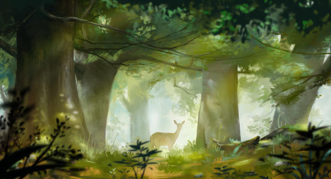 森林小鹿图片素材免费下载