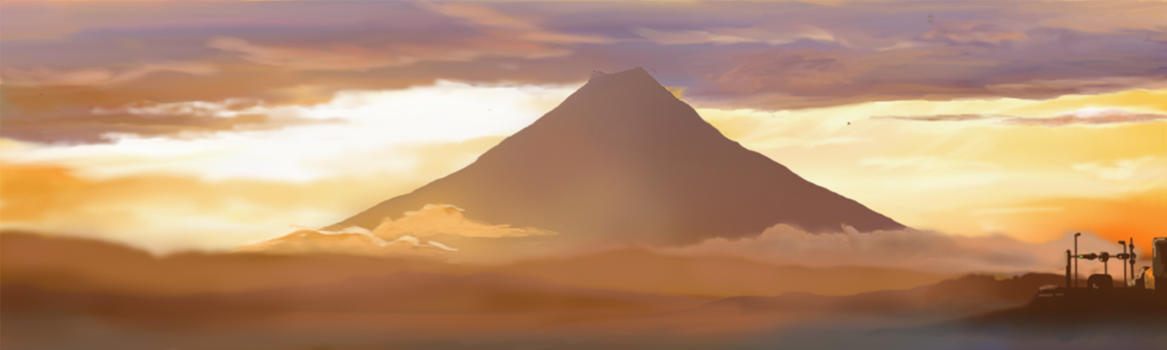 唯美富士山图片素材免费下载