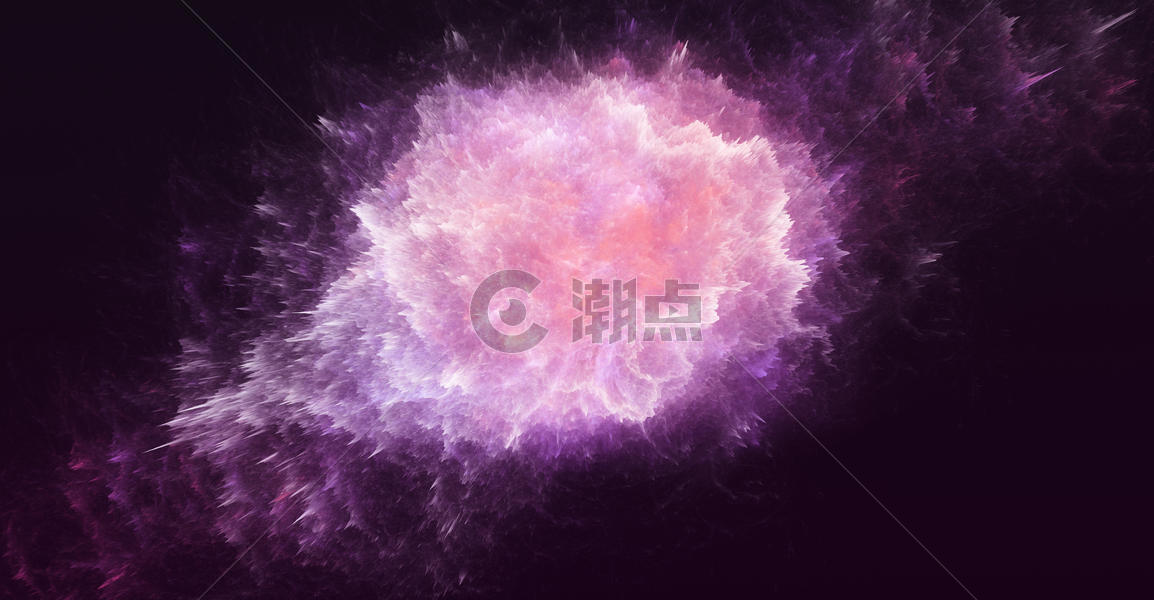 紫色祥云3D炸裂背景图片素材免费下载