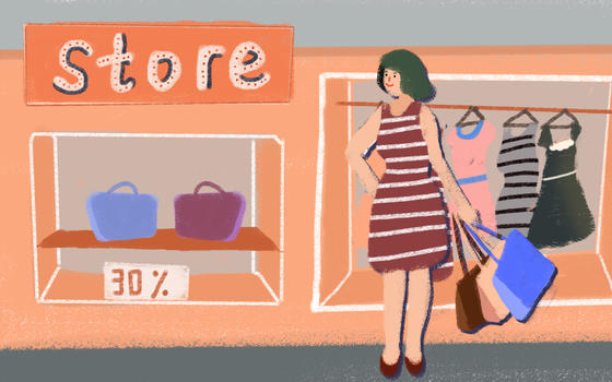 商店购物插画图片素材免费下载