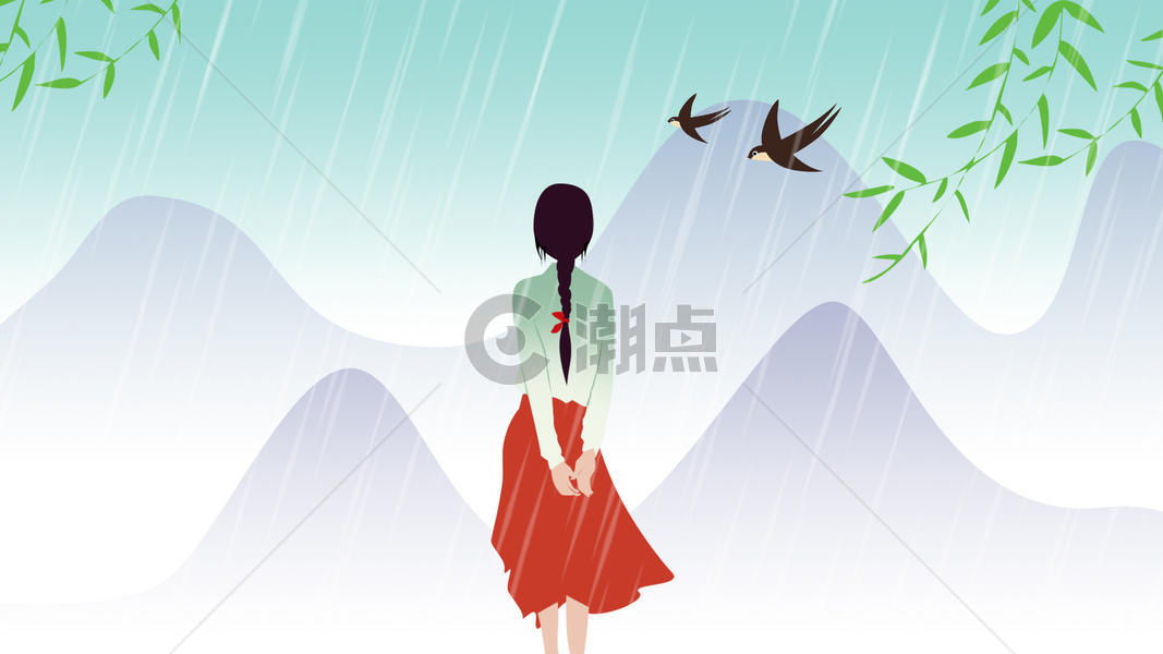 春雨图片素材免费下载