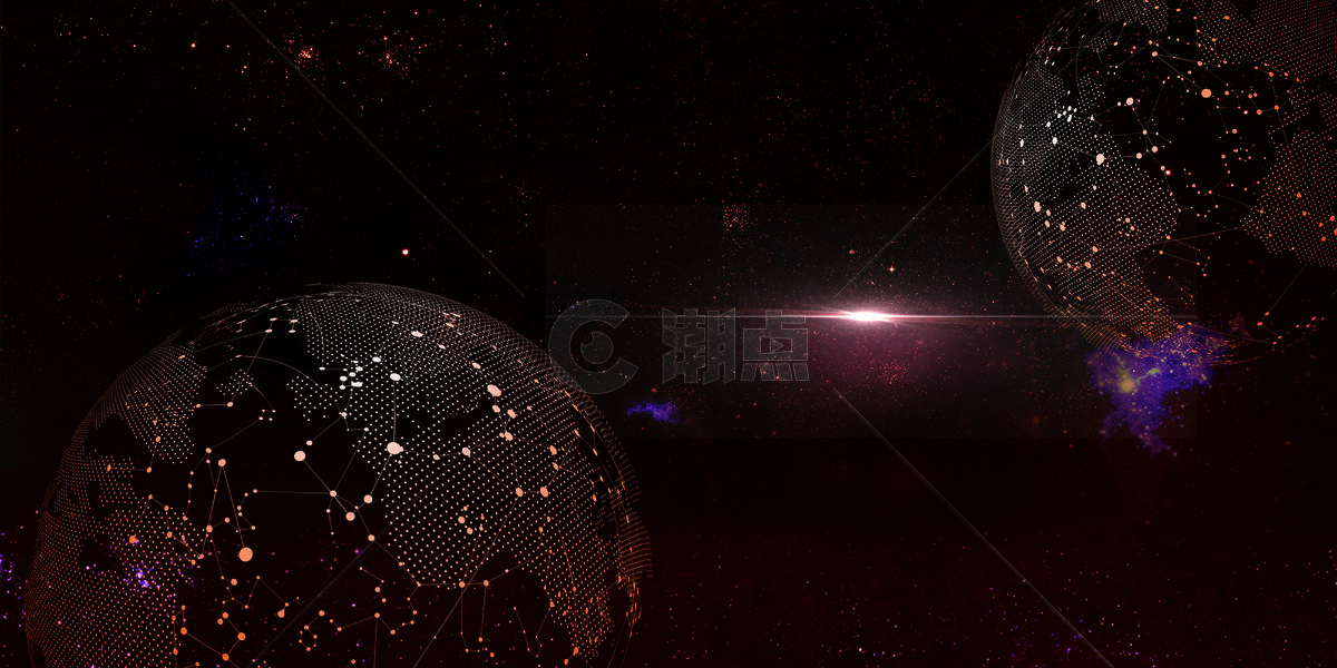 黑金星球背景图片素材免费下载