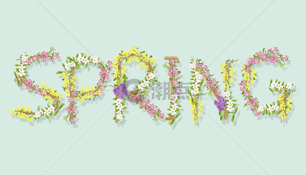 春天spring插画原画3500*2000图片素材免费下载-编号23720-潮点视频
