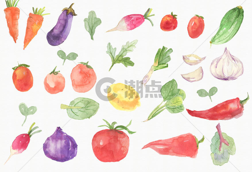 手绘蔬菜素材图片素材免费下载