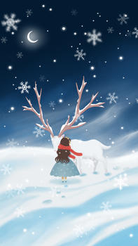 《精灵森林》大雪图片素材免费下载
