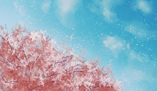 樱花飞舞图片素材免费下载