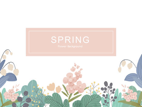 背景素材春之花图片素材免费下载