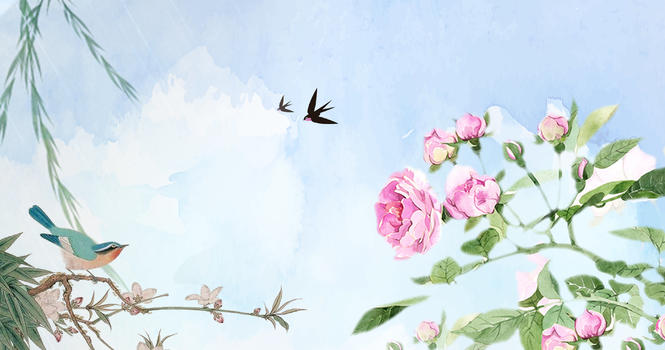春节花朵背景素材图片素材免费下载